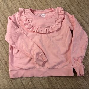 Hanna Andersson Pink Ruffle Sweatshirt, Size 10
